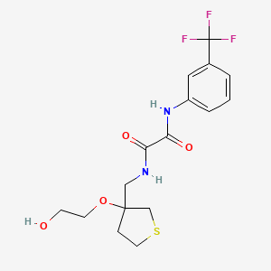 N1-((3-(2-hydroxyethoxy)tetrahydrothiophen-3-yl)methyl)-N2-(3-(trifluoromethyl)phenyl)oxalamide