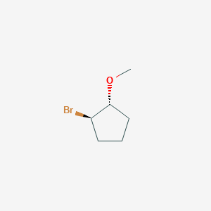 molecular formula C6H11BrO B2681285 Cyclopentane, 1-bromo-2-methoxy-, trans- CAS No. 51422-76-5