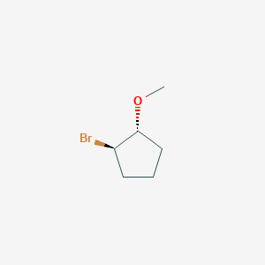 Cyclopentane, 1-bromo-2-methoxy-, trans-