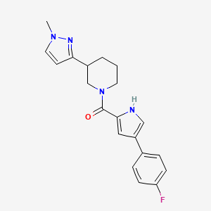 (4-(4-fluorophenyl)-1H-pyrrol-2-yl)(3-(1-methyl-1H-pyrazol-3-yl)piperidin-1-yl)methanone