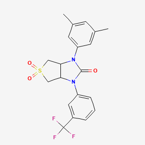 1-(3,5-dimethylphenyl)-3-(3-(trifluoromethyl)phenyl)tetrahydro-1H-thieno[3,4-d]imidazol-2(3H)-one 5,5-dioxide