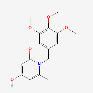 4-hydroxy-6-methyl-1-(3,4,5-trimethoxybenzyl)pyridin-2(1H)-one
