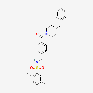 N-{4-[(4-benzyl-1-piperidinyl)carbonyl]benzyl}-2,5-dimethylbenzenesulfonamide