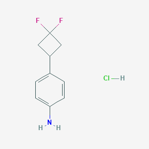 4-(3,3-Difluorocyclobutyl)aniline;hydrochloride