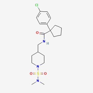 1-(4-chlorophenyl)-N-((1-(N,N-dimethylsulfamoyl)piperidin-4-yl)methyl)cyclopentanecarboxamide