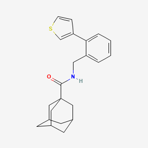 N-{[2-(thiophen-3-yl)phenyl]methyl}adamantane-1-carboxamide