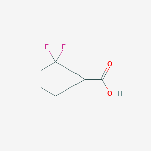 B2681411 2,2-Difluorobicyclo[4.1.0]heptane-7-carboxylic acid CAS No. 2361636-46-4