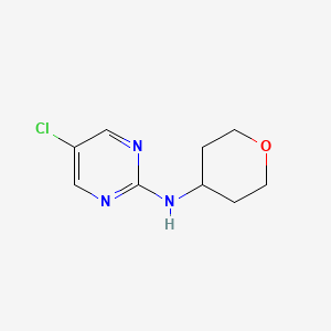 molecular formula C9H12ClN3O B2681417 5-chloro-N-(oxan-4-yl)pyrimidin-2-amine CAS No. 1540005-76-2