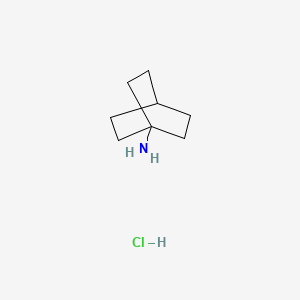 molecular formula C8H16ClN B2681419 Bicyclo[2.2.2]octan-1-amine hydrochloride CAS No. 1193-42-6; 1193-43-7