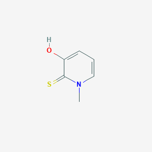 molecular formula C6H7NOS B2681443 3-Hydroxy-1-methyl-2(1h)-pyridinethione CAS No. 79246-92-7