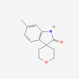 molecular formula C13H15NO2 B2681448 6-Methyl-1H-spiro[indole-3,4'-oxane]-2-one CAS No. 2167124-53-8