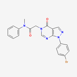 2-[1-(4-bromophenyl)-4-oxo-1H,4H,5H-pyrazolo[3,4-d]pyrimidin-5-yl]-N-methyl-N-phenylacetamide