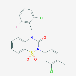 4-(2-chloro-6-fluorobenzyl)-2-(3-chloro-4-methylphenyl)-2H-1,2,4-benzothiadiazin-3(4H)-one 1,1-dioxide