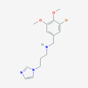 molecular formula C15H20BrN3O2 B268149 N-(3-bromo-4,5-dimethoxybenzyl)-N-[3-(1H-imidazol-1-yl)propyl]amine 