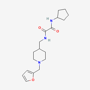 N1-cyclopentyl-N2-((1-(furan-2-ylmethyl)piperidin-4-yl)methyl)oxalamide