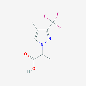 2-(4-Methyl-3-(trifluoromethyl)-1H-pyrazol-1-yl)propanoic acid
