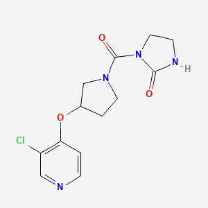 1-(3-((3-Chloropyridin-4-yl)oxy)pyrrolidine-1-carbonyl)imidazolidin-2-one