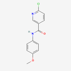 molecular formula C13H11ClN2O2 B2681500 6-chloro-N-(4-methoxyphenyl)nicotinamide CAS No. 224817-09-8