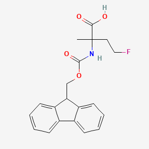 2-((((9H-Fluoren-9-yl)methoxy)carbonyl)amino)-4-fluoro-2-methylbutanoic acid