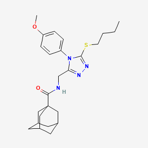 N-[[5-butylsulfanyl-4-(4-methoxyphenyl)-1,2,4-triazol-3-yl]methyl]adamantane-1-carboxamide