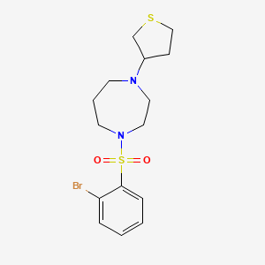 1-((2-Bromophenyl)sulfonyl)-4-(tetrahydrothiophen-3-yl)-1,4-diazepane
