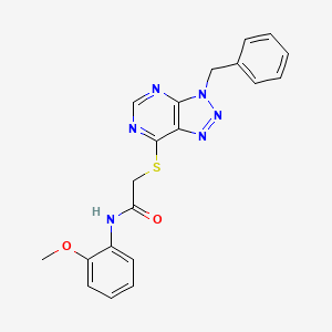 2-(3-benzyltriazolo[4,5-d]pyrimidin-7-yl)sulfanyl-N-(2-methoxyphenyl)acetamide