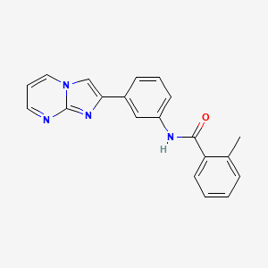 N-(3-imidazo[1,2-a]pyrimidin-2-ylphenyl)-2-methylbenzamide