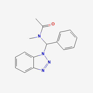 N-[benzotriazol-1-yl(phenyl)methyl]-N-methylacetamide