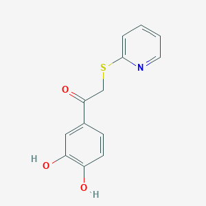 1-(3,4-Dihydroxyphenyl)-2-pyridin-2-ylsulfanylethanone