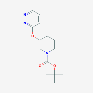 molecular formula C14H21N3O3 B2681537 Tert-butyl 3-(pyridazin-3-yloxy)piperidine-1-carboxylate CAS No. 1904143-58-3