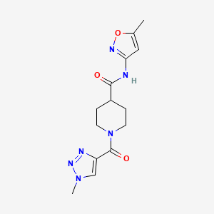 1-(1-methyl-1H-1,2,3-triazole-4-carbonyl)-N-(5-methylisoxazol-3-yl)piperidine-4-carboxamide