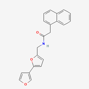 molecular formula C21H17NO3 B2681557 N-({[2,3'-bifuran]-5-yl}methyl)-2-(naphthalen-1-yl)acetamide CAS No. 2097924-69-9
