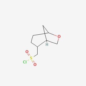 6-Oxabicyclo[3.2.1]octan-2-ylmethanesulfonyl chloride
