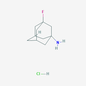molecular formula C10H17ClFN B2681588 3-Fluoro-1-aminoadamantane hydrochloride 