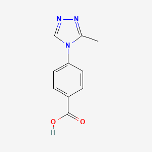 molecular formula C10H9N3O2 B2681643 4-(3-Methyl-4H-1,2,4-triazole-4-yl)benzoic acid CAS No. 1368924-96-2