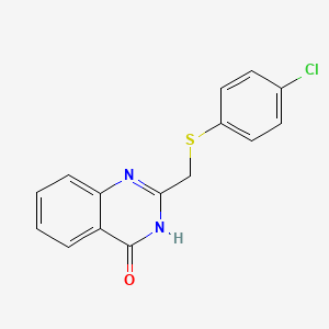2-{[(4-Chlorophenyl)sulfanyl]methyl}-3,4-dihydroquinazolin-4-one