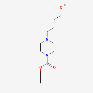 molecular formula C13H26N2O3 B2681660 Tert-butyl 4-(4-hydroxybutyl)piperazine-1-carboxylate CAS No. 1155269-82-1