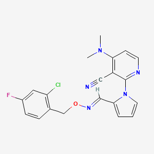 2-[2-({[(2-chloro-4-fluorobenzyl)oxy]imino}methyl)-1H-pyrrol-1-yl]-4-(dimethylamino)nicotinonitrile