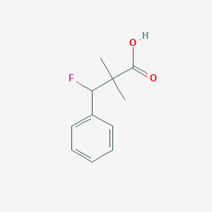molecular formula C11H13FO2 B2681697 3-Fluoro-2,2-dimethyl-3-phenylpropanoic acid CAS No. 791017-12-4