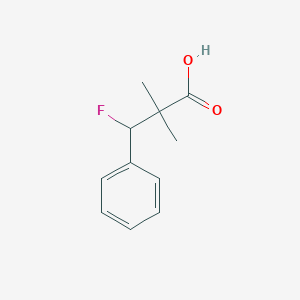 3-Fluoro-2,2-dimethyl-3-phenylpropanoic acid