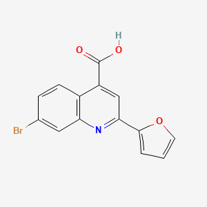 7-Bromo-2-(furan-2-yl)quinoline-4-carboxylic acid