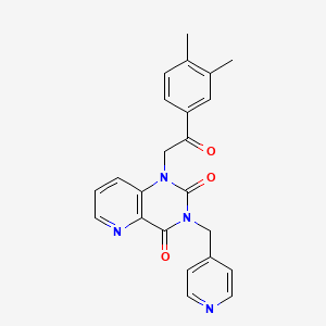 B2681708 1-(2-(3,4-dimethylphenyl)-2-oxoethyl)-3-(pyridin-4-ylmethyl)pyrido[3,2-d]pyrimidine-2,4(1H,3H)-dione CAS No. 941990-11-0