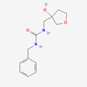 molecular formula C13H18N2O3 B2681715 1-benzyl-3-[(3-hydroxyoxolan-3-yl)methyl]urea CAS No. 1880509-00-1