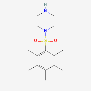 molecular formula C15H24N2O2S B2681731 1-(Pentamethylbenzenesulfonyl)piperazine CAS No. 900641-37-4