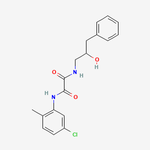 molecular formula C18H19ClN2O3 B2681744 N1-(5-chloro-2-methylphenyl)-N2-(2-hydroxy-3-phenylpropyl)oxalamide CAS No. 1351635-03-4