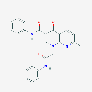 7-methyl-4-oxo-1-(2-oxo-2-(o-tolylamino)ethyl)-N-(m-tolyl)-1,4-dihydro-1,8-naphthyridine-3-carboxamide