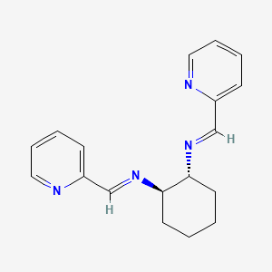 B2681808 (1R,2R)-1,2-Bis(2-pyridylmethyleneamino)cyclohexane CAS No. 92760-39-9