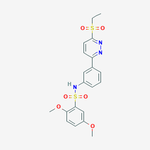 N-(3-(6-(ethylsulfonyl)pyridazin-3-yl)phenyl)-2,5-dimethoxybenzenesulfonamide