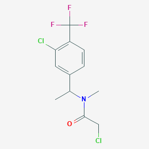 2-Chloro-N-[1-[3-chloro-4-(trifluoromethyl)phenyl]ethyl]-N-methylacetamide