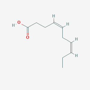 molecular formula C10H16O2 B2681824 4(Z),7(Z)-Decadienoic acid 